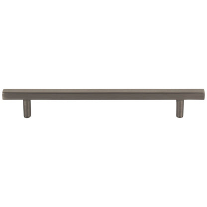 96 mm Center-to-Center Satin Nickel Square Dominique Cabinet Bar Pull