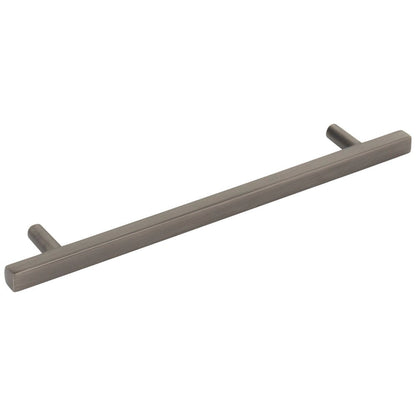 96 mm Center-to-Center Satin Nickel Square Dominique Cabinet Bar Pull