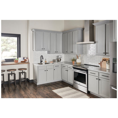 96 mm Center-to-Center Satin Nickel Square Dominique Cabinet Bar Pull