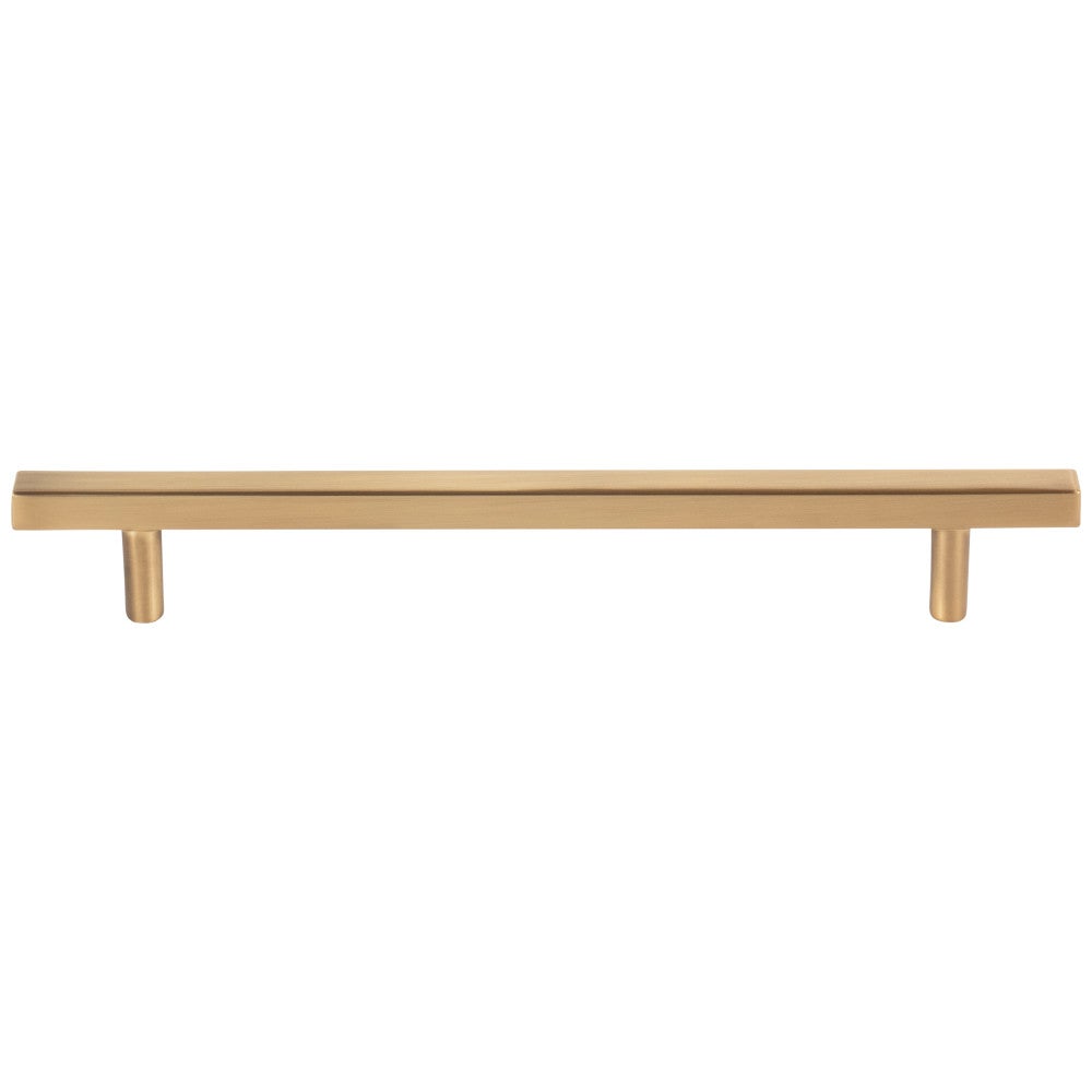96 mm Center-to-Center Satin Nickel Square Dominique Cabinet Bar Pull
