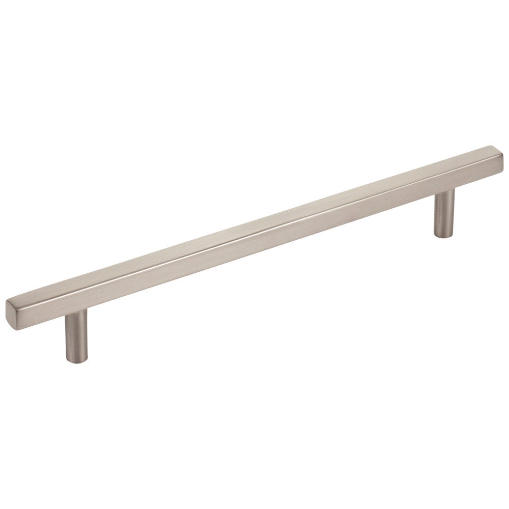 96 mm Center-to-Center Satin Nickel Square Dominique Cabinet Bar Pull