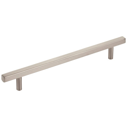 96 mm Center-to-Center Satin Nickel Square Dominique Cabinet Bar Pull
