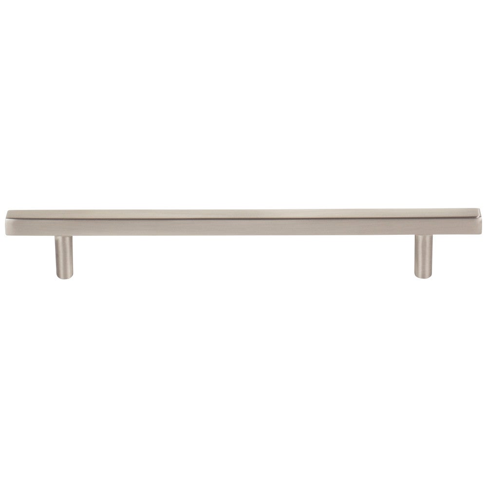 96 mm Center-to-Center Satin Nickel Square Dominique Cabinet Bar Pull