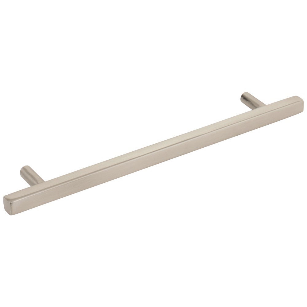 96 mm Center-to-Center Satin Nickel Square Dominique Cabinet Bar Pull