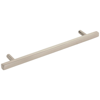 96 mm Center-to-Center Satin Nickel Square Dominique Cabinet Bar Pull