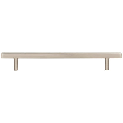 96 mm Center-to-Center Satin Nickel Square Dominique Cabinet Bar Pull