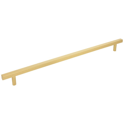 96 mm Center-to-Center Satin Nickel Square Dominique Cabinet Bar Pull