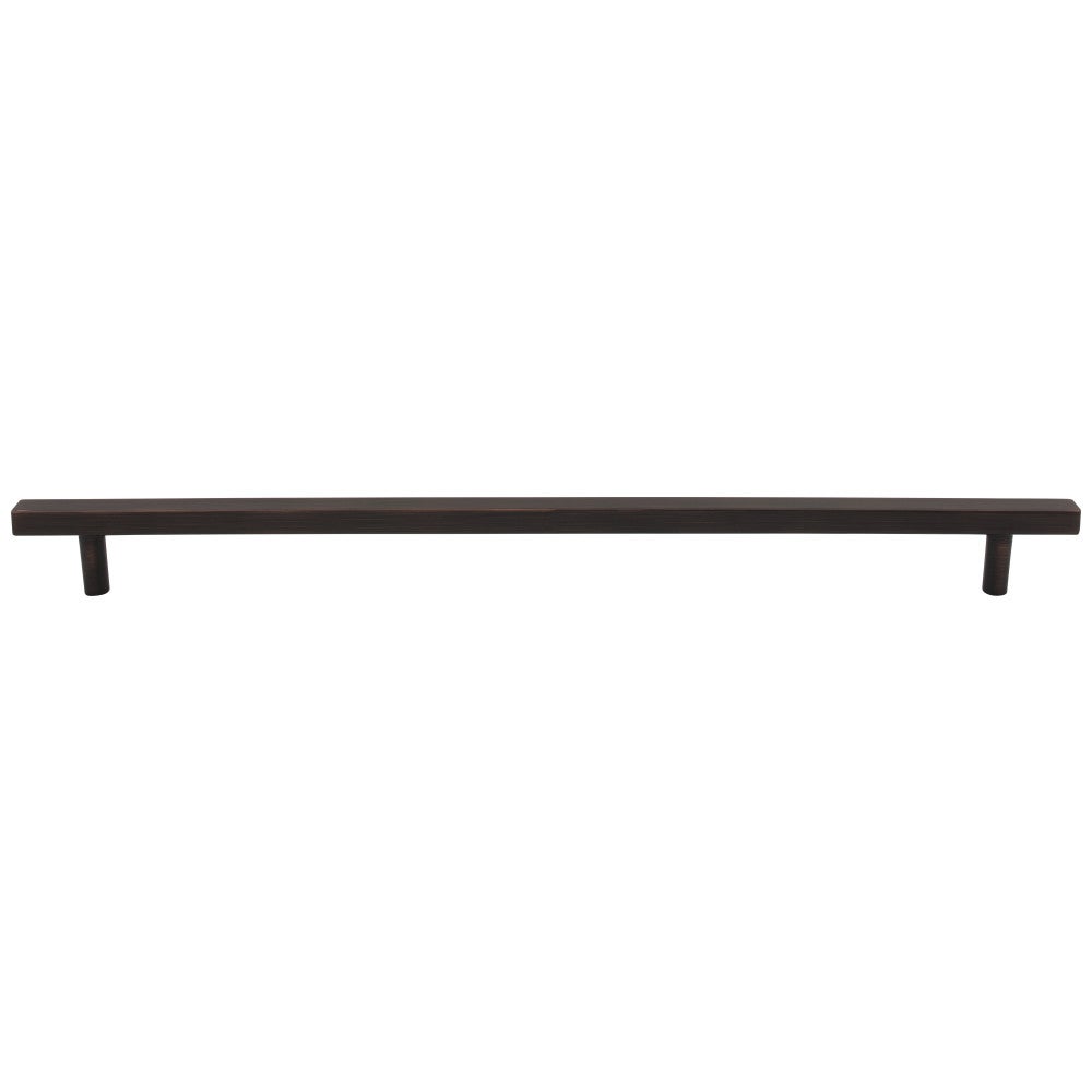 96 mm Center-to-Center Satin Nickel Square Dominique Cabinet Bar Pull