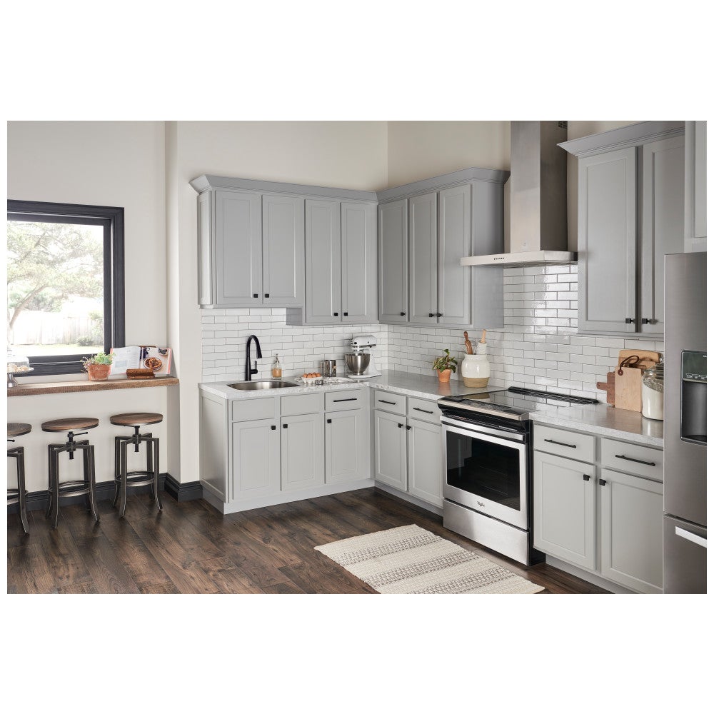 96 mm Center-to-Center Satin Nickel Square Dominique Cabinet Bar Pull