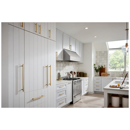 96 mm Center-to-Center Satin Nickel Square Dominique Cabinet Bar Pull