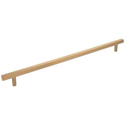 96 mm Center-to-Center Satin Nickel Square Dominique Cabinet Bar Pull