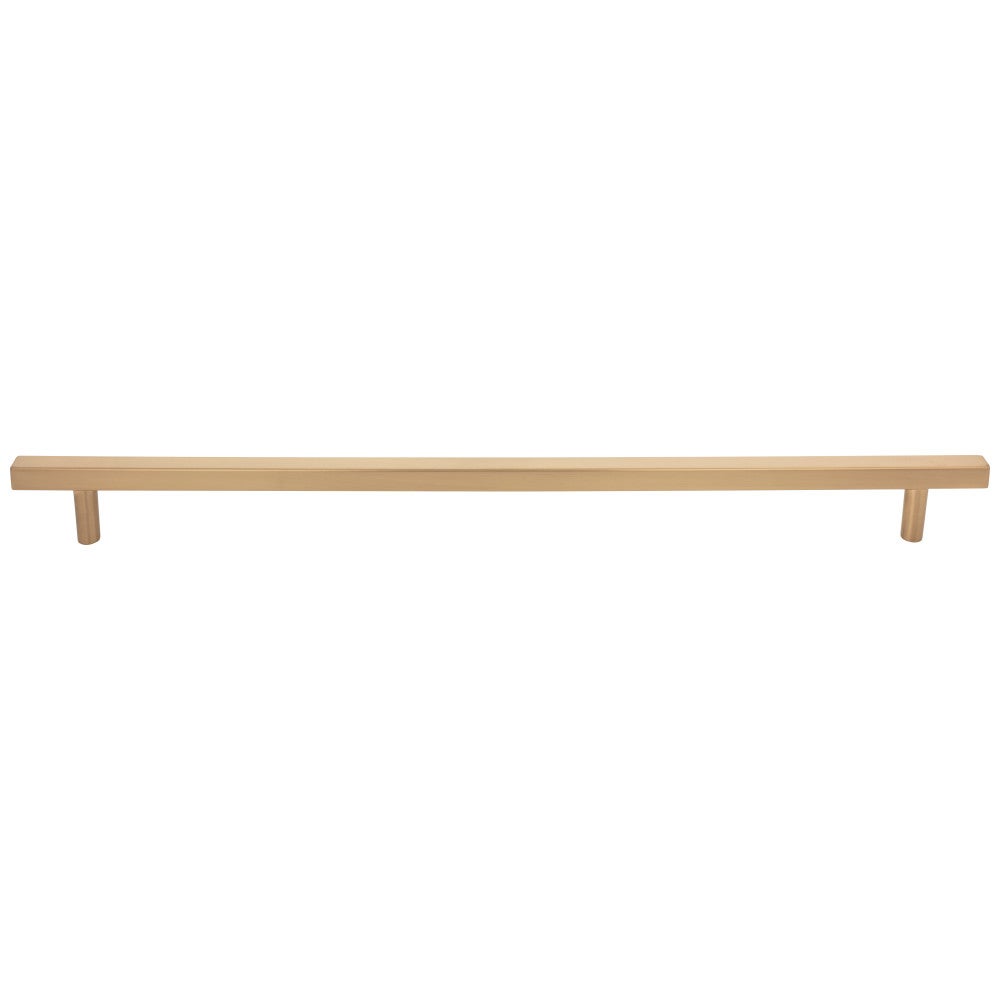 96 mm Center-to-Center Satin Nickel Square Dominique Cabinet Bar Pull