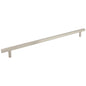96 mm Center-to-Center Satin Nickel Square Dominique Cabinet Bar Pull