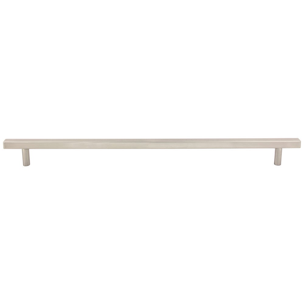 96 mm Center-to-Center Satin Nickel Square Dominique Cabinet Bar Pull