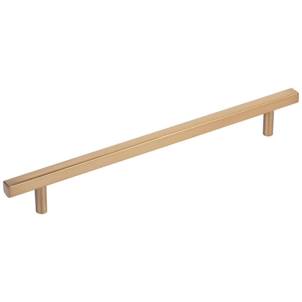 96 mm Center-to-Center Satin Nickel Square Dominique Cabinet Bar Pull