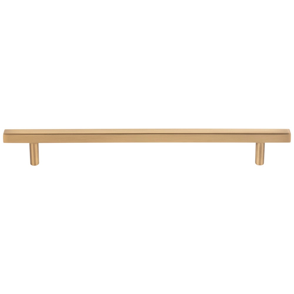 96 mm Center-to-Center Satin Nickel Square Dominique Cabinet Bar Pull