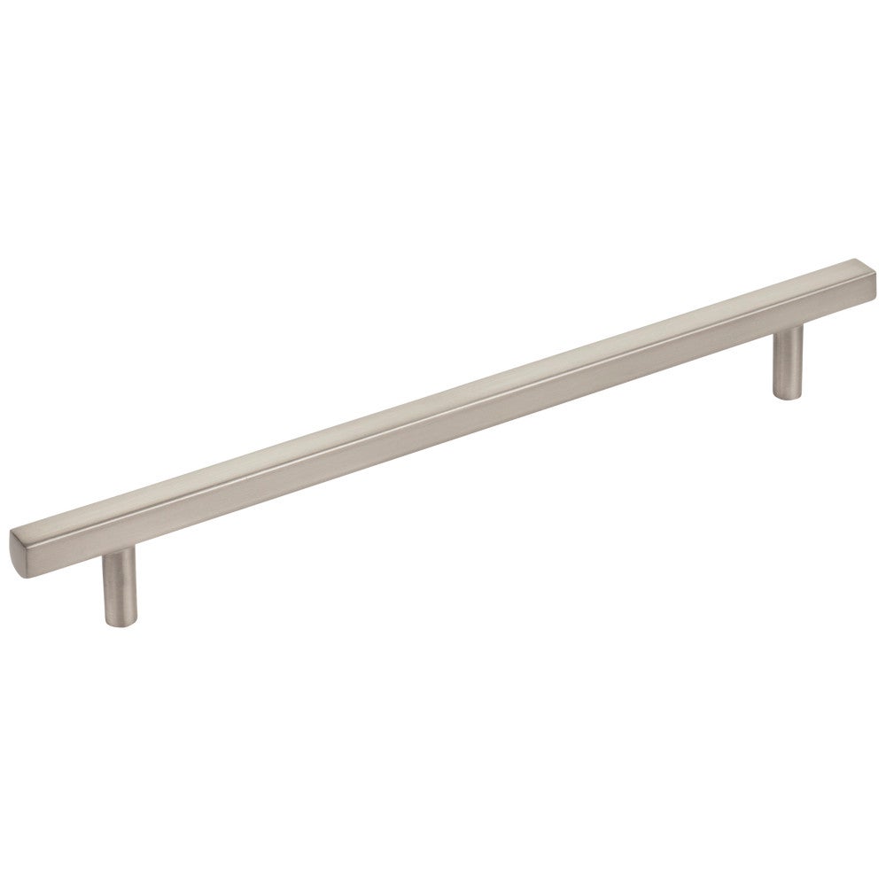 96 mm Center-to-Center Satin Nickel Square Dominique Cabinet Bar Pull