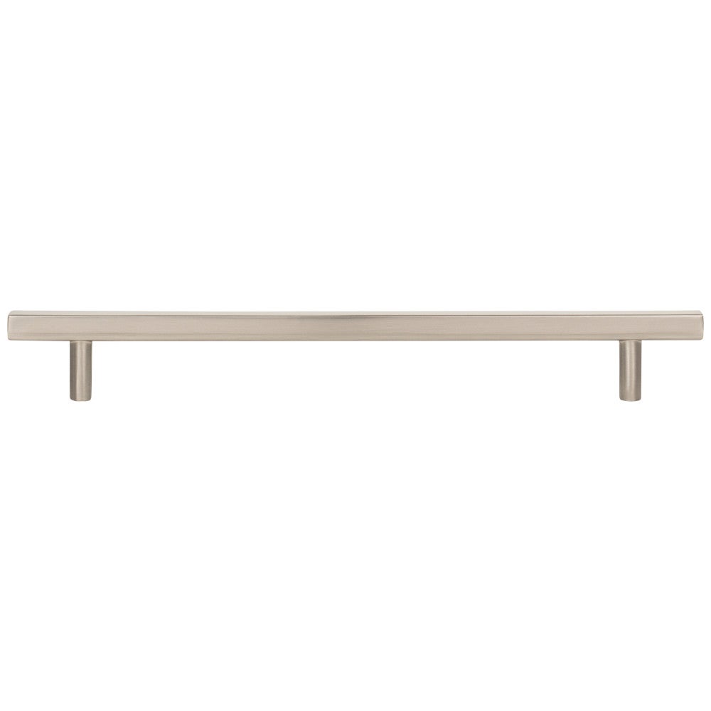 96 mm Center-to-Center Satin Nickel Square Dominique Cabinet Bar Pull