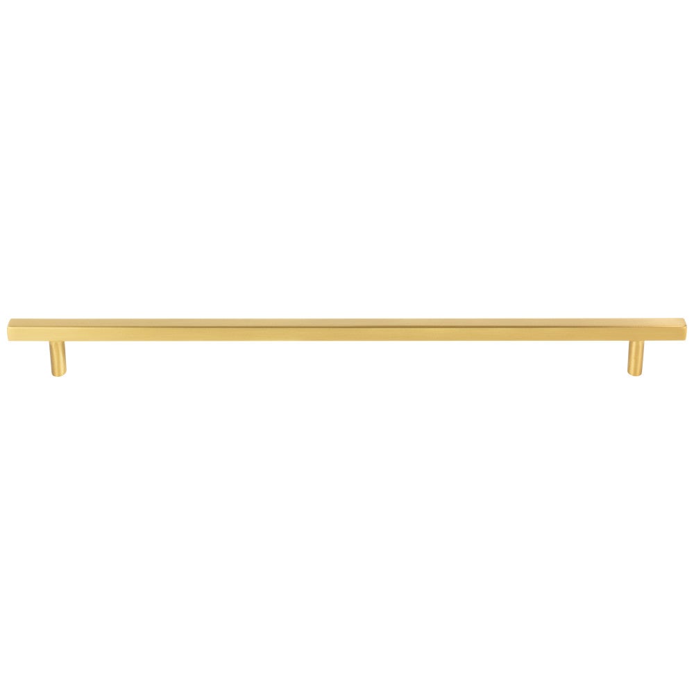 96 mm Center-to-Center Satin Nickel Square Dominique Cabinet Bar Pull