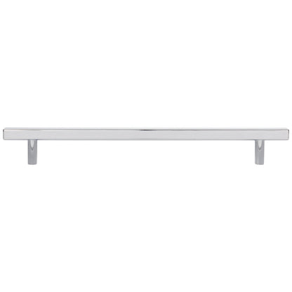 96 mm Center-to-Center Satin Nickel Square Dominique Cabinet Bar Pull