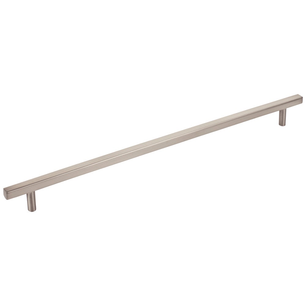 96 mm Center-to-Center Satin Nickel Square Dominique Cabinet Bar Pull