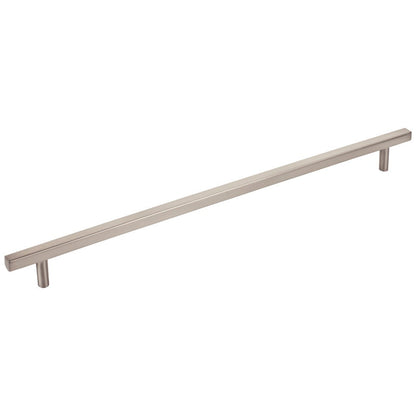 96 mm Center-to-Center Satin Nickel Square Dominique Cabinet Bar Pull