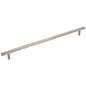 96 mm Center-to-Center Satin Nickel Square Dominique Cabinet Bar Pull