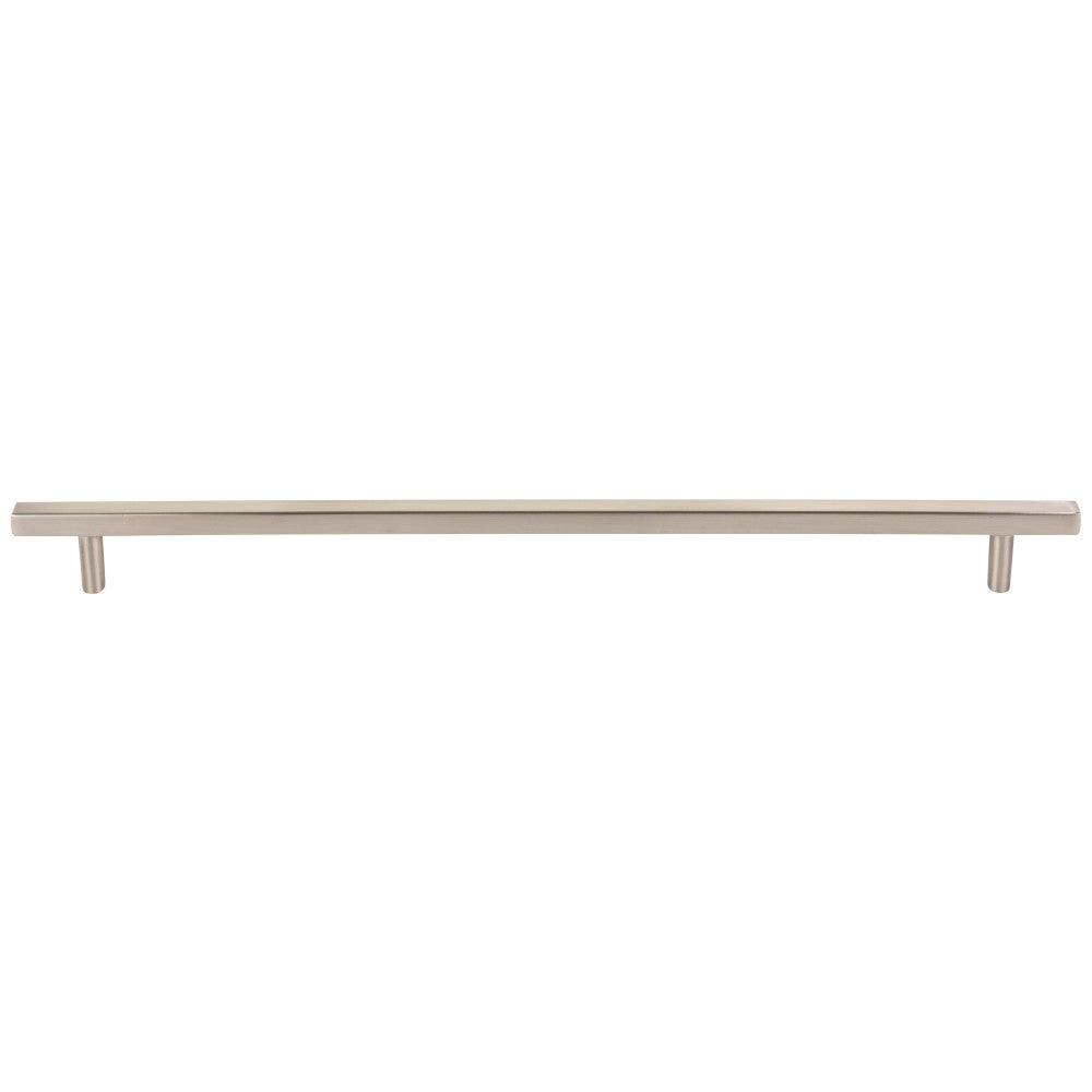 96 mm Center-to-Center Satin Nickel Square Dominique Cabinet Bar Pull