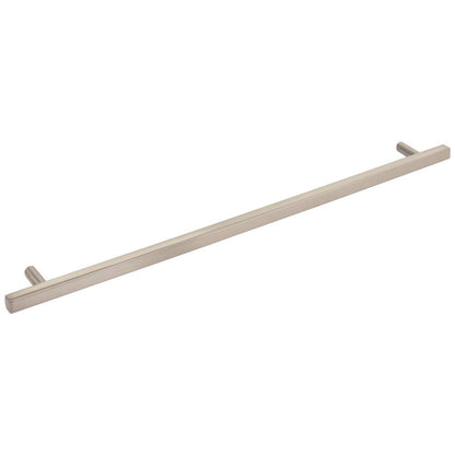 96 mm Center-to-Center Satin Nickel Square Dominique Cabinet Bar Pull