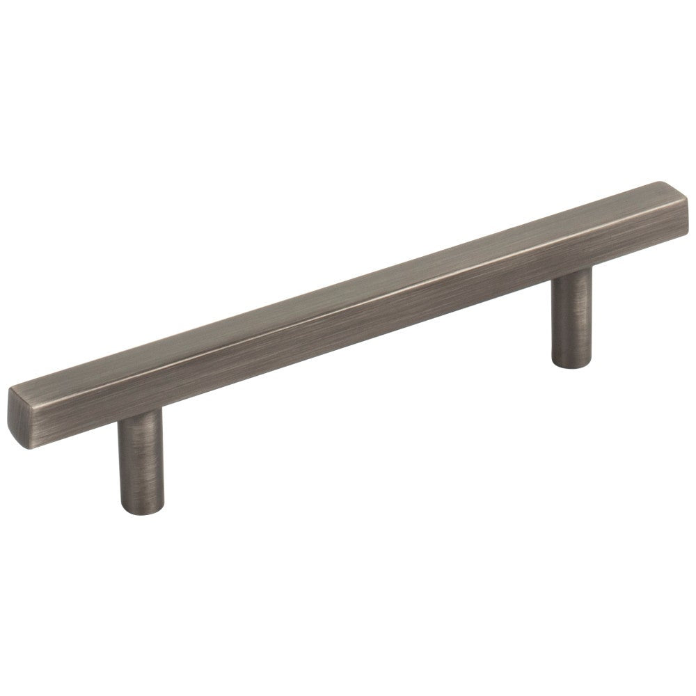 96 mm Center-to-Center Satin Nickel Square Dominique Cabinet Bar Pull