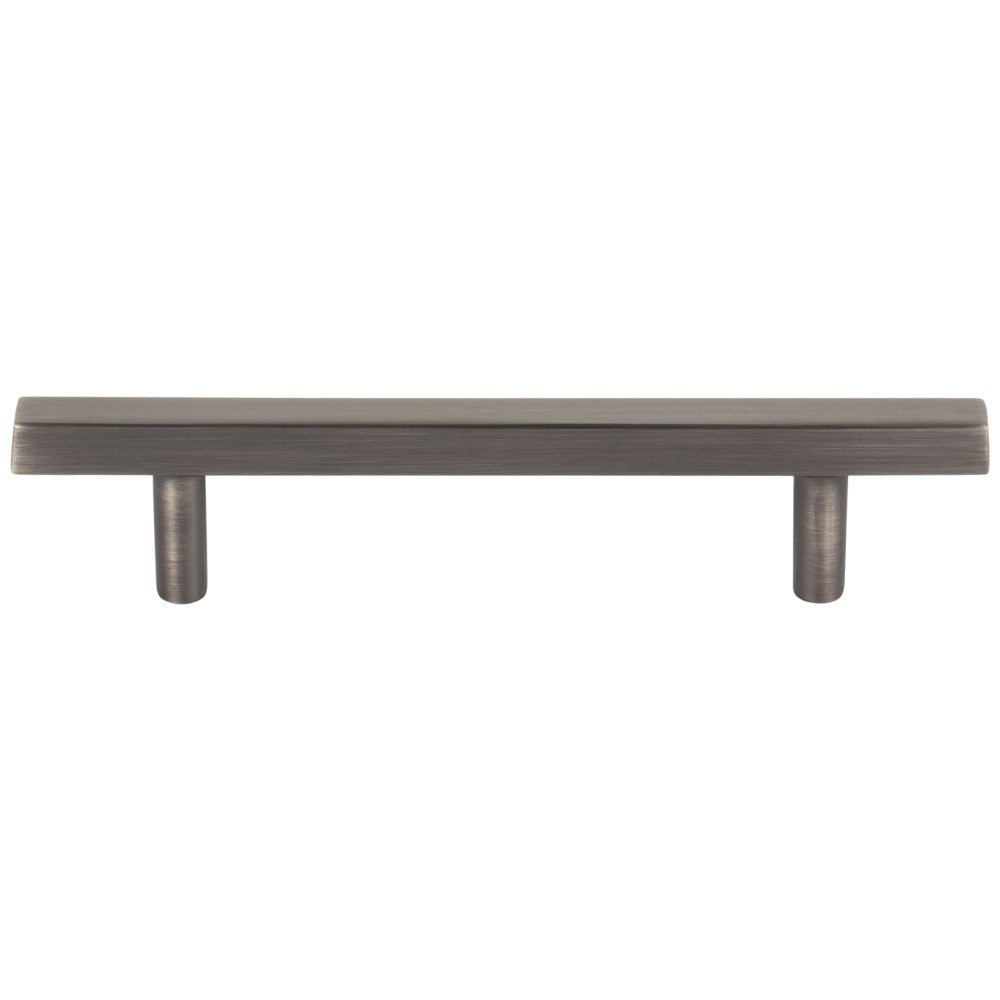 96 mm Center-to-Center Satin Nickel Square Dominique Cabinet Bar Pull