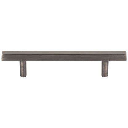 96 mm Center-to-Center Satin Nickel Square Dominique Cabinet Bar Pull