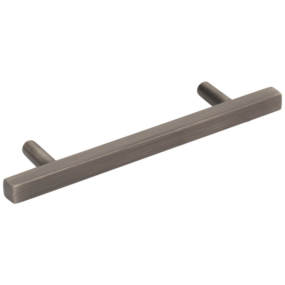 96 mm Center-to-Center Satin Nickel Square Dominique Cabinet Bar Pull