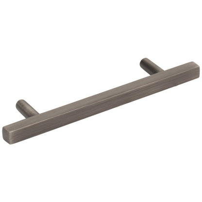 96 mm Center-to-Center Satin Nickel Square Dominique Cabinet Bar Pull