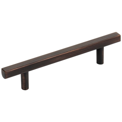 96 mm Center-to-Center Satin Nickel Square Dominique Cabinet Bar Pull