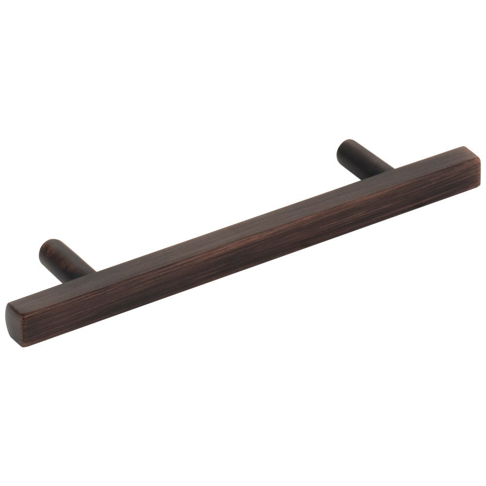 96 mm Center-to-Center Satin Nickel Square Dominique Cabinet Bar Pull