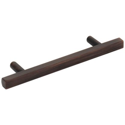 96 mm Center-to-Center Satin Nickel Square Dominique Cabinet Bar Pull