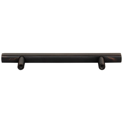96 mm Center-to-Center Satin Nickel Square Dominique Cabinet Bar Pull