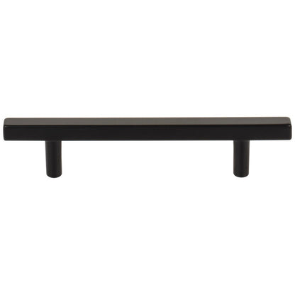 96 mm Center-to-Center Satin Nickel Square Dominique Cabinet Bar Pull