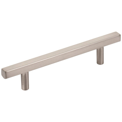 96 mm Center-to-Center Satin Nickel Square Dominique Cabinet Bar Pull