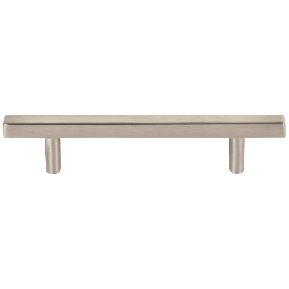 96 mm Center-to-Center Satin Nickel Square Dominique Cabinet Bar Pull