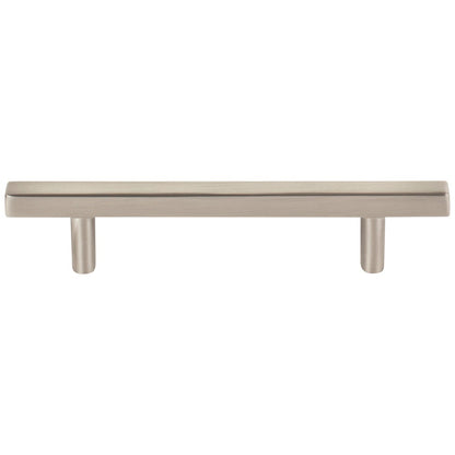 96 mm Center-to-Center Satin Nickel Square Dominique Cabinet Bar Pull