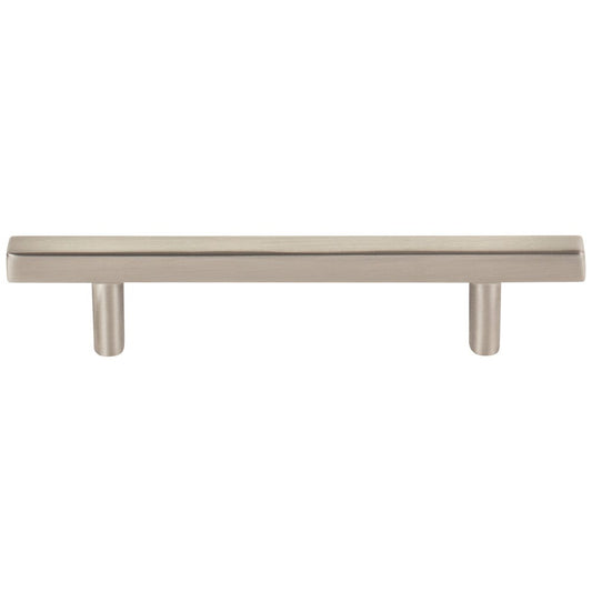 96 mm Center-to-Center Satin Nickel Square Dominique Cabinet Bar Pull
