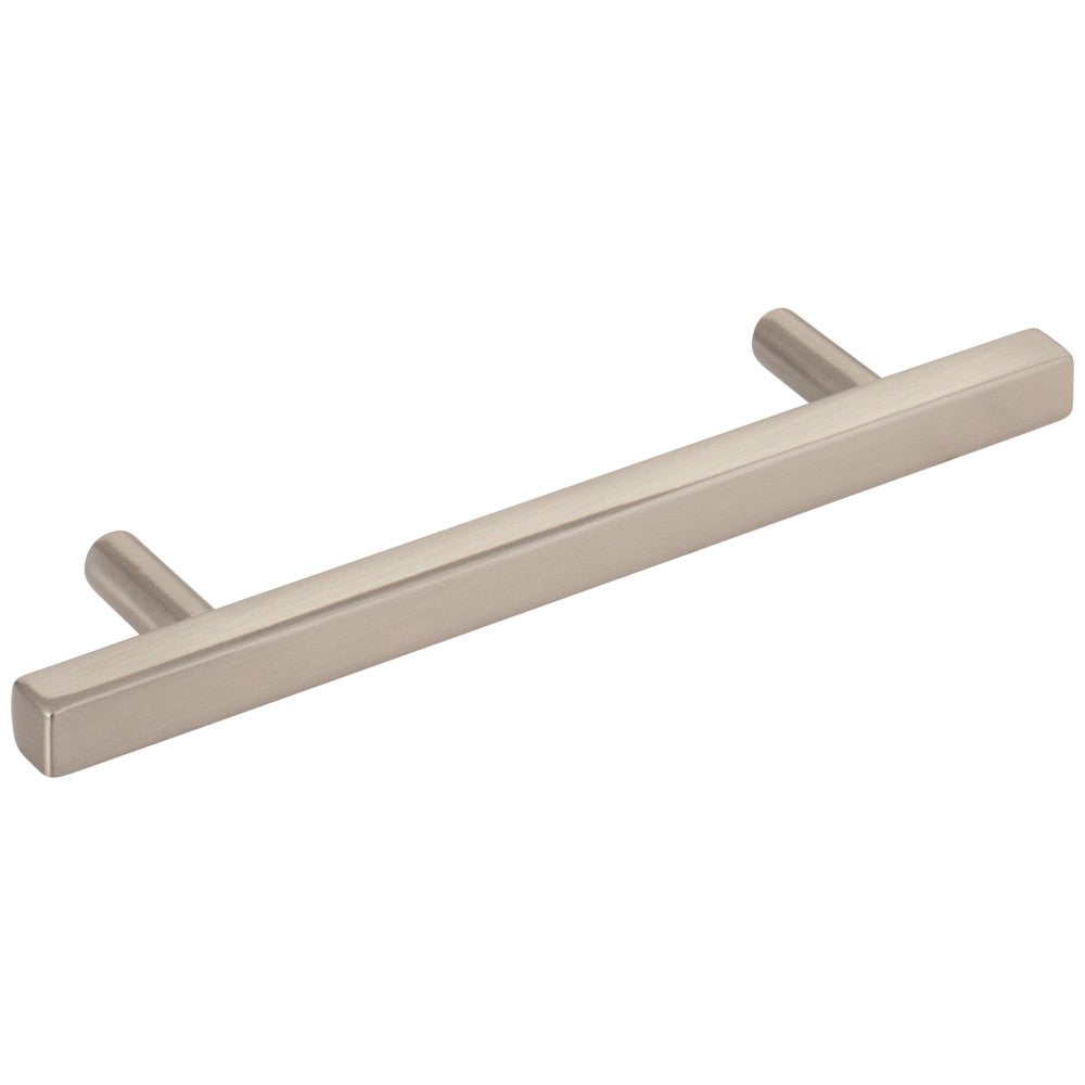 96 mm Center-to-Center Satin Nickel Square Dominique Cabinet Bar Pull