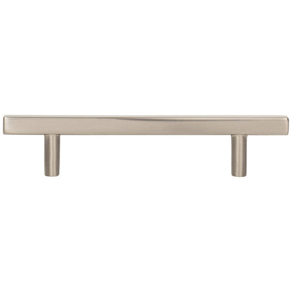 96 mm Center-to-Center Satin Nickel Square Dominique Cabinet Bar Pull