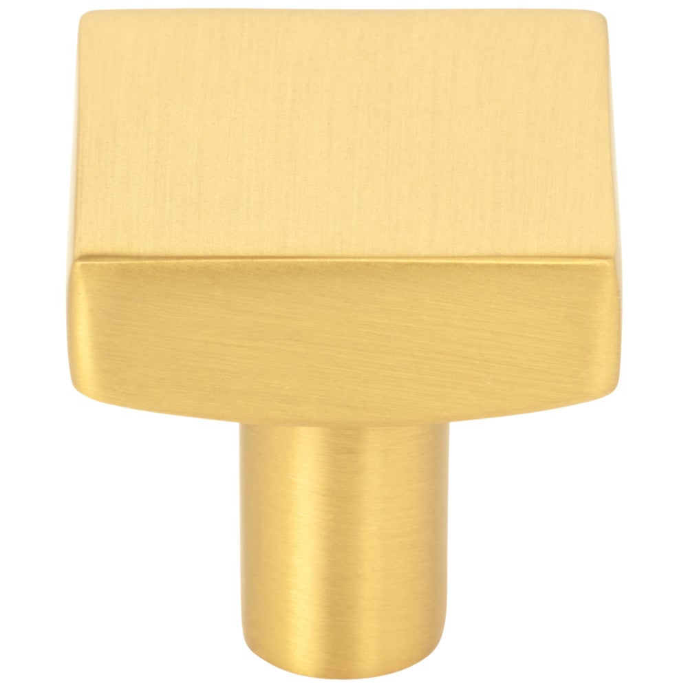 1-1/8" Overall Length Satin Nickel Square Dominique Cabinet Knob