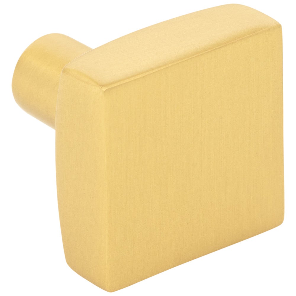 1-1/8" Overall Length Satin Nickel Square Dominique Cabinet Knob