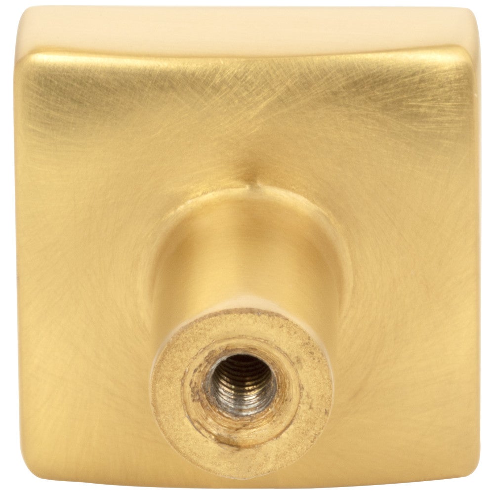 1-1/8" Overall Length Satin Nickel Square Dominique Cabinet Knob