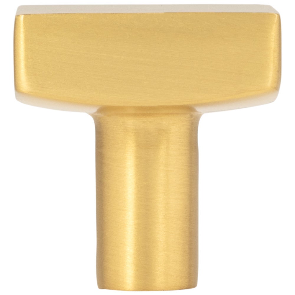 1-1/8" Overall Length Satin Nickel Square Dominique Cabinet Knob