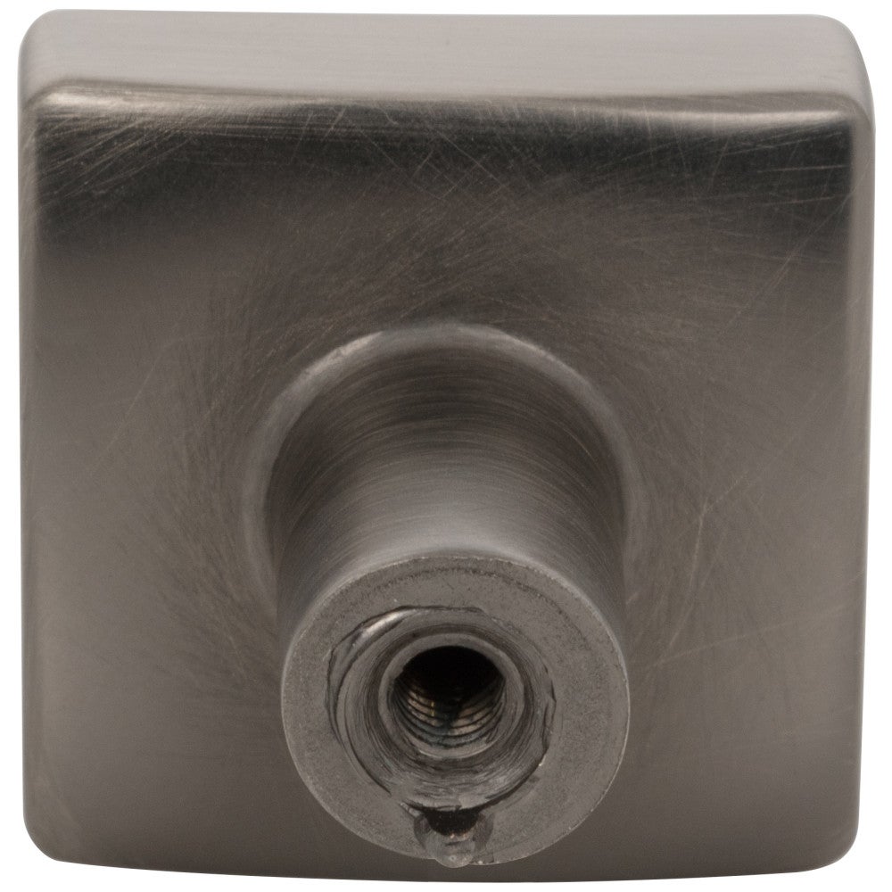 1-1/8" Overall Length Satin Nickel Square Dominique Cabinet Knob